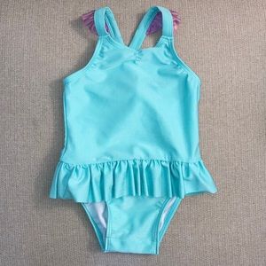 Cat & Jack mermaid swimsuit with snap closure
